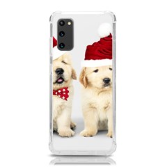 Christmas Puppies, Santa, Craciun, Christmas, Funny, Hat, Puppy, Red Samsung Galaxy S20 6 2 Inch Tpu Uv Case by kyorashop23