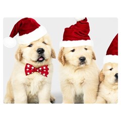 Christmas Puppies, Santa, Craciun, Christmas, Funny, Hat, Puppy, Red Two Sides Premium Plush Fleece Blanket (baby Size) by kyorashop23