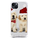 Christmas Puppies, Santa, Craciun, Christmas, Funny, Hat, Puppy, Red iPhone 14 Plus TPU UV Print Case Front