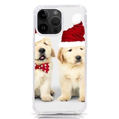 Christmas Puppies, Santa, Craciun, Christmas, Funny, Hat, Puppy, Red Iphone 14 Pro Max Tpu Uv Print Case by kyorashop23