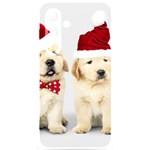 Christmas Puppies, Santa, Craciun, Christmas, Funny, Hat, Puppy, Red Samsung Galaxy S24 6.2 Inch Black TPU UV Case Front