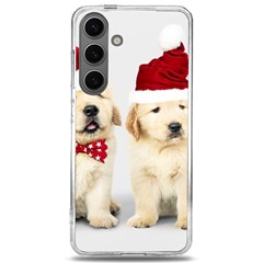 Christmas Puppies, Santa, Craciun, Christmas, Funny, Hat, Puppy, Red Samsung Galaxy S24 6 2 Inch Tpu Uv Case by kyorashop23