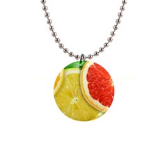 Fruit, Lemon 1  Button Necklace by kyorashop23