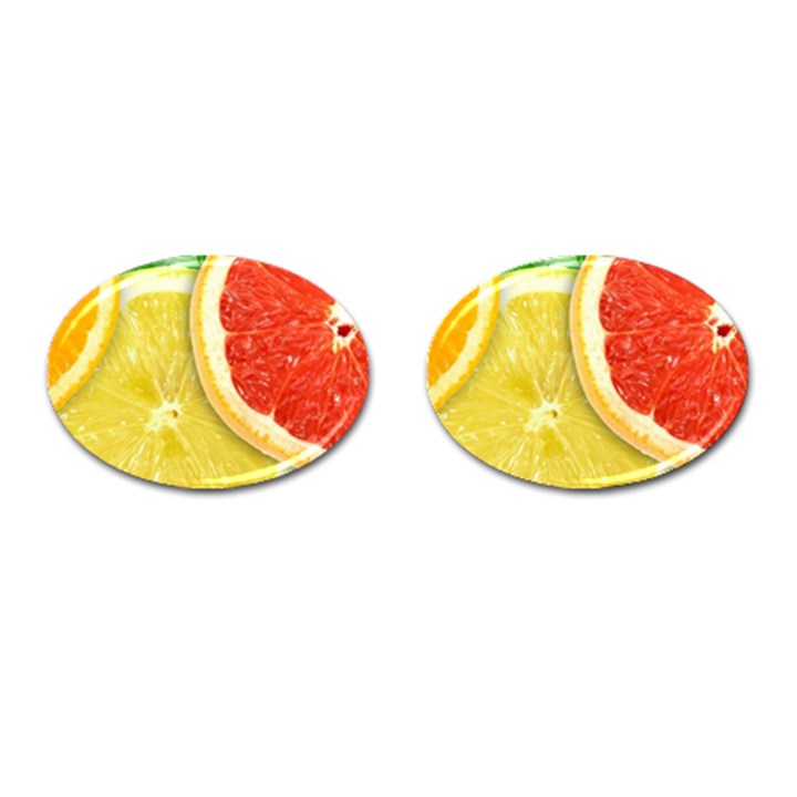 Fruit, Lemon Cufflinks (Oval)