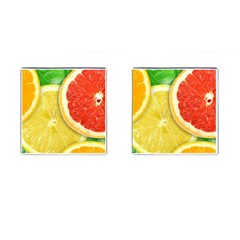 Fruit, Lemon Cufflinks (square) by kyorashop23