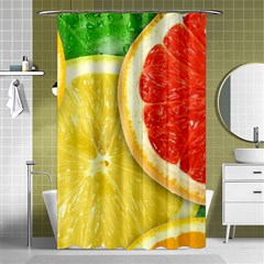 Fruit, Lemon Shower Curtain 48  X 72  (small)  by kyorashop23