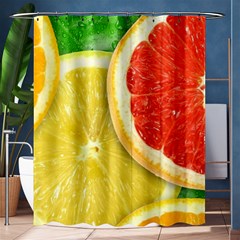 Fruit, Lemon Shower Curtain 60  X 72  (medium)  by kyorashop23