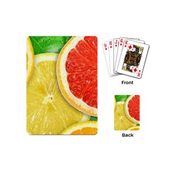 Fruit, Lemon Playing Cards Single Design (mini) by kyorashop23