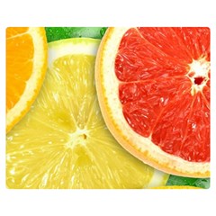 Fruit, Lemon Two Sides Premium Plush Fleece Blanket (teen Size)