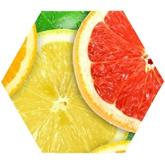 Fruit, Lemon Wooden Puzzle Hexagon by kyorashop23