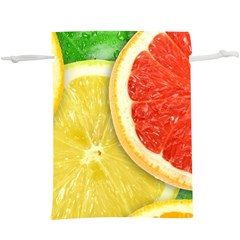 Fruit, Lemon Lightweight Drawstring Pouch (xl)