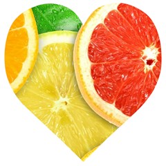 Fruit, Lemon Wooden Puzzle Heart