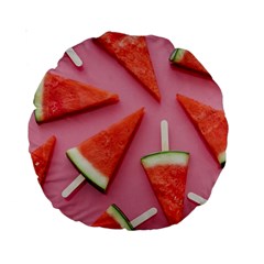 Fruits, Watermelon, Fruit Standard 15  Premium Round Cushions