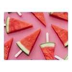 Fruits, Watermelon, Fruit Two Sides Premium Plush Fleece Blanket (Mini) 35 x27  Blanket Front