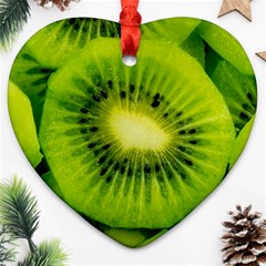 Kiwi Fruits, Close-up, Exotic Fruit Ornament (heart)