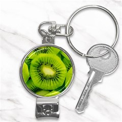 Kiwi Fruits, Close-up, Exotic Fruit Nail Clippers Key Chain by kyorashop23