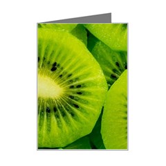 Kiwi Fruits, Close-up, Exotic Fruit Mini Greeting Card by kyorashop23