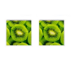 Kiwi Fruits, Close-up, Exotic Fruit Cufflinks (square)