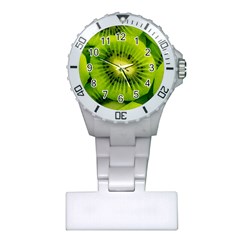 Kiwi Fruits, Close-up, Exotic Fruit Plastic Nurses Watch by kyorashop23