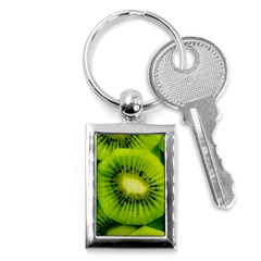 Kiwi Fruits, Close-up, Exotic Fruit Key Chain (rectangle) by kyorashop23