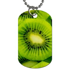 Kiwi Fruits, Close-up, Exotic Fruit Dog Tag (two Sides) by kyorashop23