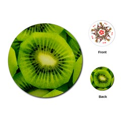 Kiwi Fruits, Close-up, Exotic Fruit Playing Cards Single Design (round)