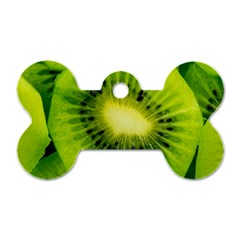 Kiwi Fruits, Close-up, Exotic Fruit Dog Tag Bone (two Sides) by kyorashop23