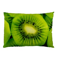 Kiwi Fruits, Close-up, Exotic Fruit Pillow Case by kyorashop23