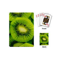 Kiwi Fruits, Close-up, Exotic Fruit Playing Cards Single Design (mini) by kyorashop23