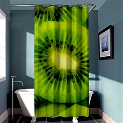 Kiwi Fruits, Close-up, Exotic Fruit Shower Curtain 36  X 72  (stall)  by kyorashop23