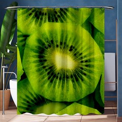 Kiwi Fruits, Close-up, Exotic Fruit Shower Curtain 60  X 72  (medium)  by kyorashop23