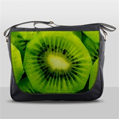 Kiwi Fruits, Close-up, Exotic Fruit Messenger Bag