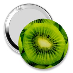 Kiwi Fruits, Close-up, Exotic Fruit 3  Handbag Mirrors by kyorashop23