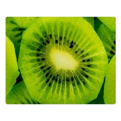 Kiwi Fruits, Close-up, Exotic Fruit Two Sides Premium Plush Fleece Blanket (large)