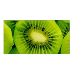 Kiwi Fruits, Close-up, Exotic Fruit Satin Shawl 45  X 80 