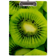 Kiwi Fruits, Close-up, Exotic Fruit A4 Acrylic Clipboard by kyorashop23