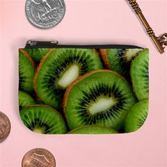 Kiwi Texture, Background With Kiwi, Fruits, Kiwi Mini Coin Purse