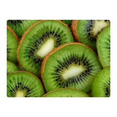 Kiwi Texture, Background With Kiwi, Fruits, Kiwi Two Sides Premium Plush Fleece Blanket (mini)