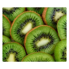 Kiwi Texture, Background With Kiwi, Fruits, Kiwi Two Sides Premium Plush Fleece Blanket (Kids Size)