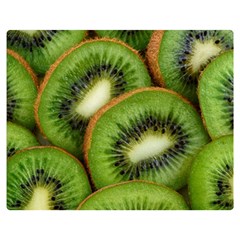 Kiwi Texture, Background With Kiwi, Fruits, Kiwi Two Sides Premium Plush Fleece Blanket (Teen Size)