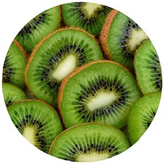 Kiwi Texture, Background With Kiwi, Fruits, Kiwi Wooden Puzzle Round