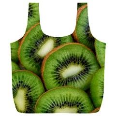 Kiwi Texture, Background With Kiwi, Fruits, Kiwi Full Print Recycle Bag (XXL)