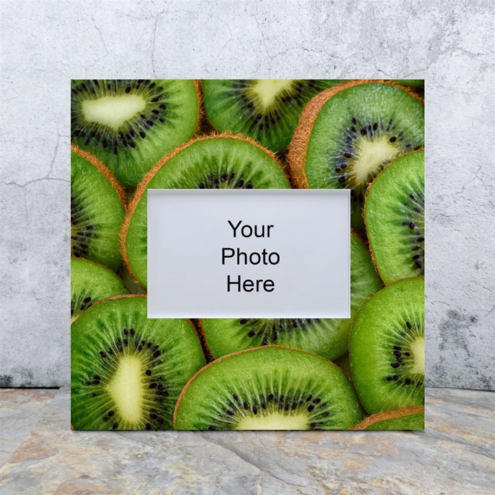 Kiwi Texture, Background With Kiwi, Fruits, Kiwi White Box Photo Frame 4  x 6 