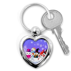 Let s Have Fun With Snowmen Key Chain (heart) by kyorashop23