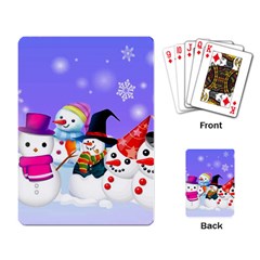 Let s Have Fun With Snowmen Playing Cards Single Design (rectangle) by kyorashop23