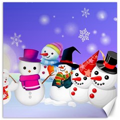 Let s Have Fun With Snowmen Canvas 20  X 20 