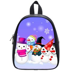 Let s Have Fun With Snowmen School Bag (small)