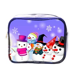 Let s Have Fun With Snowmen Mini Toiletries Bag (one Side)