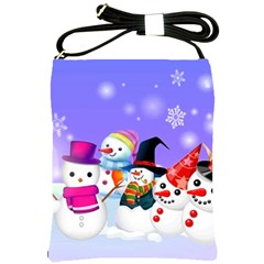 Let s Have Fun With Snowmen Shoulder Sling Bag