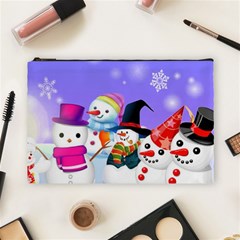 Let s Have Fun With Snowmen Cosmetic Bag (large) by kyorashop23